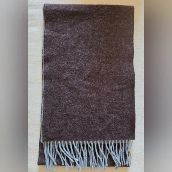 Gant Double Faced Scarf-Dark Brown & Grey - Picture 3 of 6